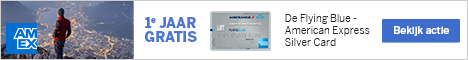 Flying Blue American Express Silver 1e jaar gratis 468x60