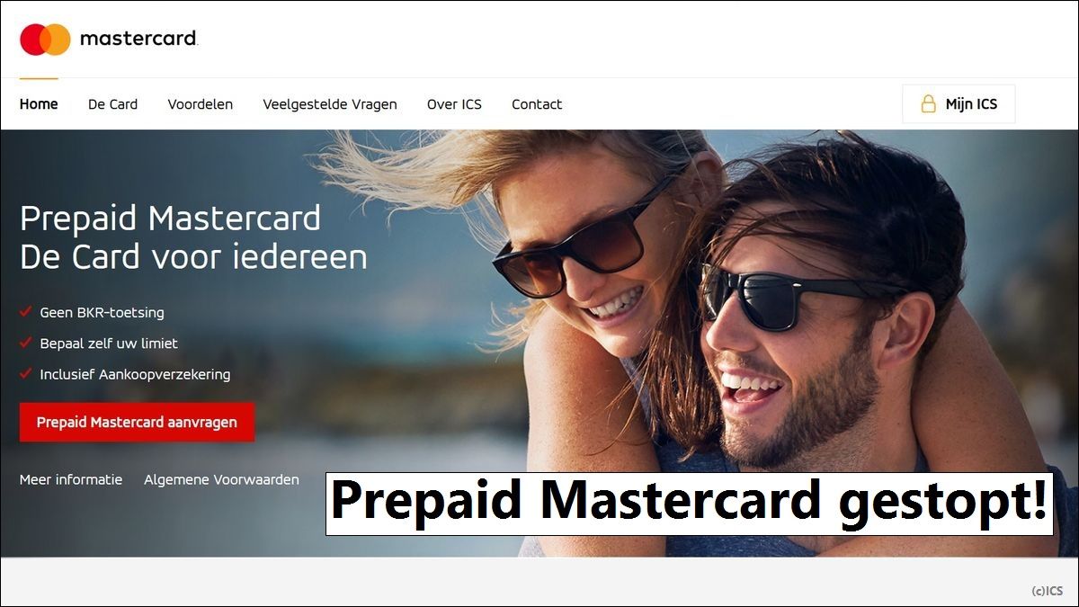 MasterCard Prepaid gestopt